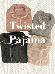Twisted Pajama (4color) 꽈배기 겨울 잠옷 세트